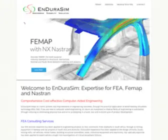 Endurasim.com.au(EnDuraSim for FEA) Screenshot