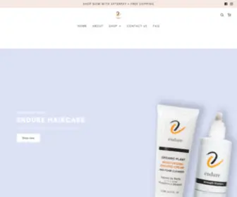 Endurehair.com(Endure Haircare) Screenshot