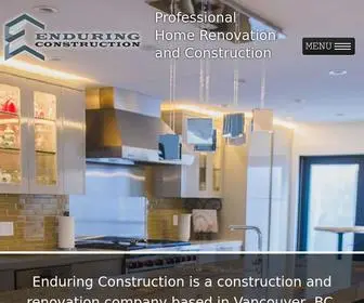 Enduringconstruction.ca(Vancouver home construction and renovations) Screenshot