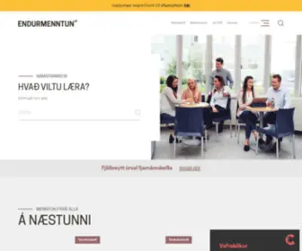 Endurmenntun.is(Taktu skrefið) Screenshot