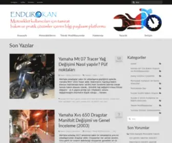 Endurokan.com(Motosikletler ve kullanıcıları için Tamirat) Screenshot