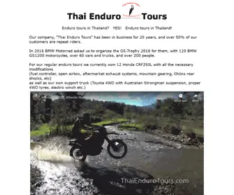 Endurotours.com(Thai Enduro Tours) Screenshot