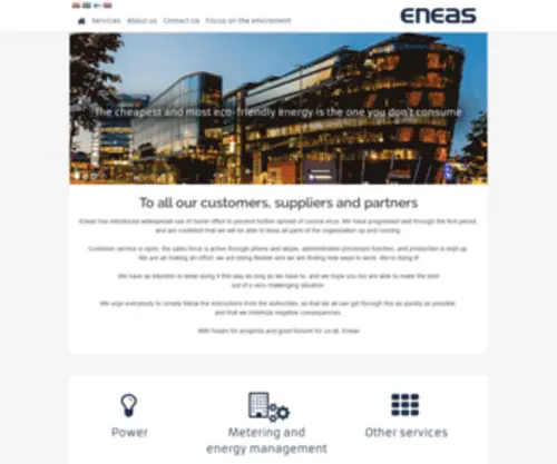 Eneasenergy.com(VENI Energy) Screenshot