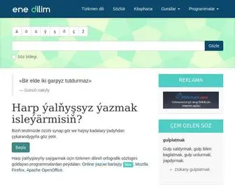 Enedilim.com(Türkmen dili) Screenshot