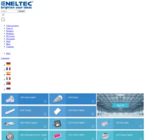 Eneltec-Led.es(Comprar iluminación de alta calidad led para iluminación Mercado) Screenshot
