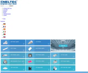 Eneltec-Led.fr(Acheter de la qualité LED haute éclairage Produits pour éclairage marché) Screenshot