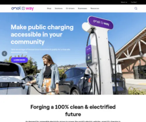 EnelXway.com(La mobilità elettrica diventa realtà con Enel X Way) Screenshot