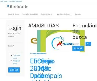 Enembulando.com.br(Tudo o que voc) Screenshot