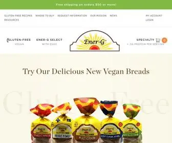 Ener-G.com(Ener-G Foods) Screenshot