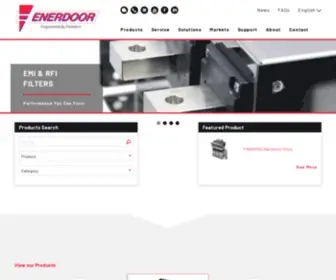 Enerdoor.com(RFI Filters and EMI Filters) Screenshot