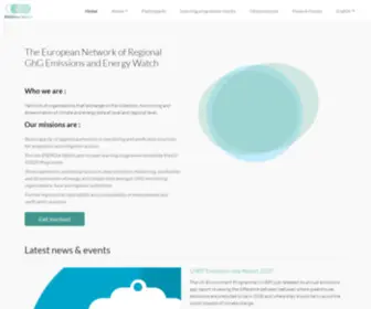 Energee-Watch.eu(The European Network of Regional GhG Emissions and Energy Watch) Screenshot