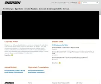 Energen.com(O&G Exploration & Production) Screenshot