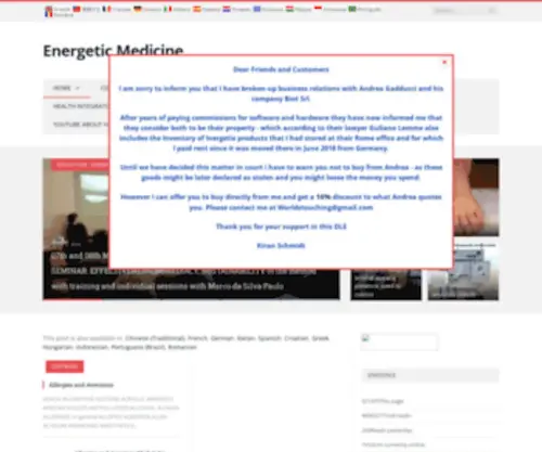 Energetic-Medicine.com(Energy Therapy) Screenshot