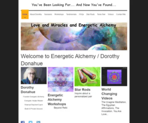 Energeticalchemy.com(Love and Miracles) Screenshot
