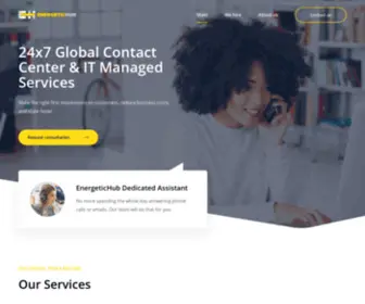 Energetichub.com(Omnichanel customer support services 24/7) Screenshot