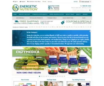 Energeticnutrition.com(Energetic Nutrition) Screenshot