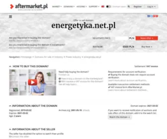 Energetyka.net.pl(Cena domeny: 6500 PLN (do negocjacji)) Screenshot