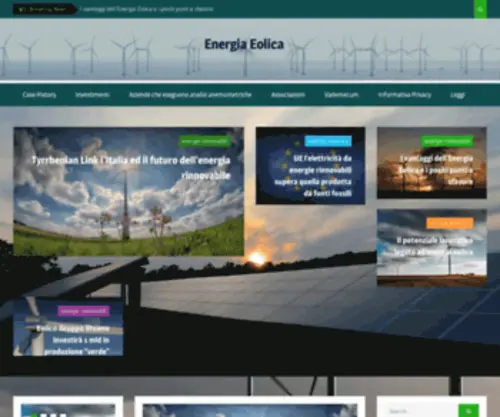 Energia-Eolica.it(Il portale italiano dell'energia eolica) Screenshot