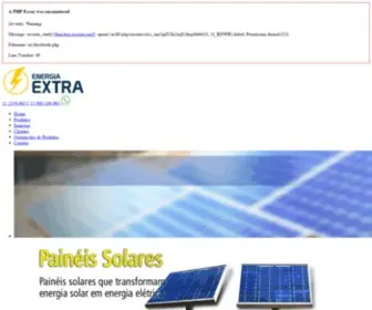 Energiaextra.com.br(NoBreak Estabilizador Painel Solar Bateria Inversor Gerador Iluminacao Lampada LED) Screenshot