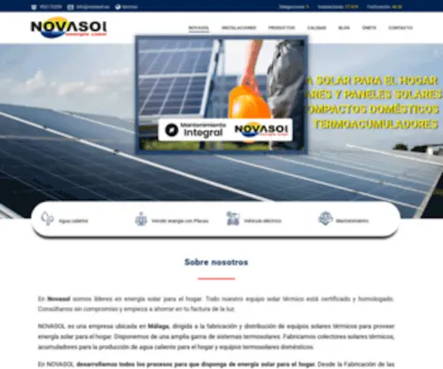 Energiasolarnovasol.com(Novasol) Screenshot