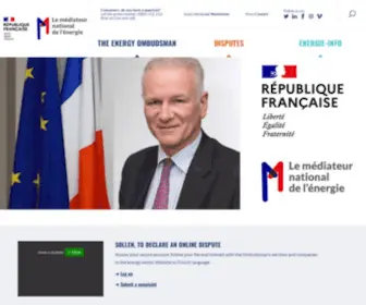 Energie-Mediateur.fr(Le médiateur national de l'énergie) Screenshot
