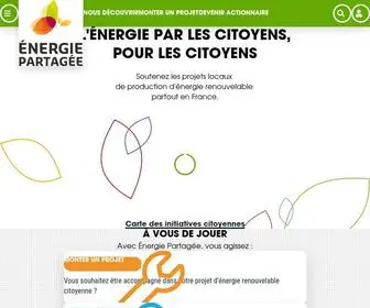 Energie-Partagee.org(Énergie Partagée) Screenshot