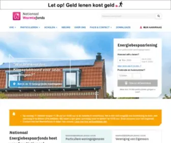 Energiebespaarlening.nl(Het Nationaal Warmtefonds (voorheen Energiebespaarfonds)) Screenshot