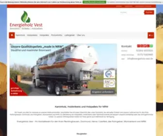 Energieholz-Vest.de(Kaminholz Briketts & Holzpellets NRW) Screenshot