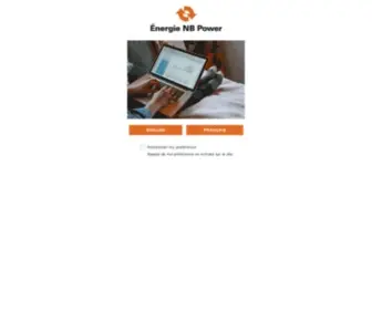 Energienb.com(Language Preference Screen) Screenshot