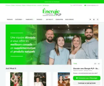 Energieplp.com(Énergie PLP offre ses suppléments et produits naturels partout au Canada) Screenshot