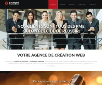 Energik.ca(Création de sites Web et conception graphique à Laval et Longueuil) Screenshot