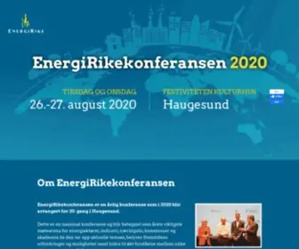 Energirikekonferansen.no(EnergiRike-konferansen) Screenshot