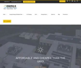 Energis.com.au(Solar Panels and Solar Energy Systems) Screenshot