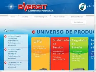 Energitsa.com.ar(Energit Electronica de Potencia) Screenshot