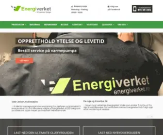 Energiverket.no(Varmepumper for vannbåren varme) Screenshot