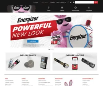 Energizer.ca(Energizer Batteries) Screenshot