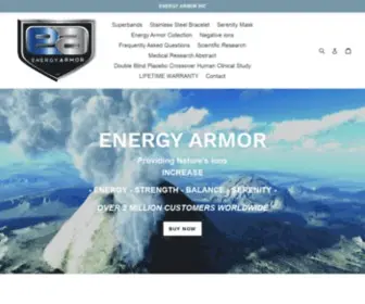 Energy-Armor.com(Create an Ecommerce Website and Sell Online) Screenshot