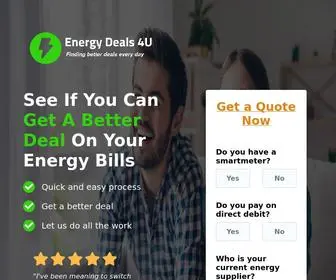 Energy-Deals4U.co.uk(Energy Deals 4 U) Screenshot