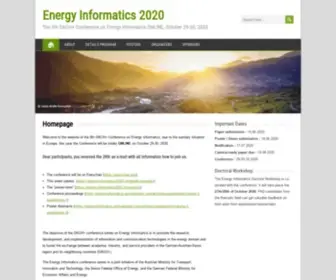 Energy-Informatics2020.ch(The 9th DACH) Screenshot