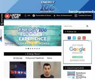 Energy106.ca(ENERGY 106) Screenshot