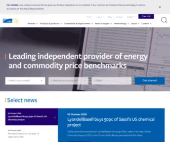 Energyargus.com(Argus Media) Screenshot