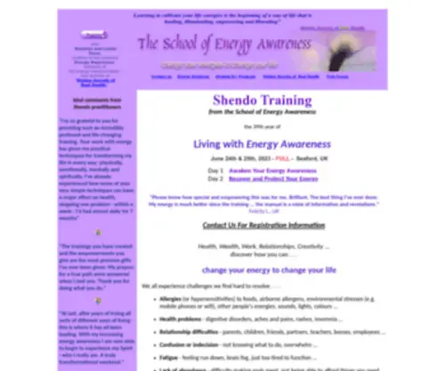 Energyawareness.org(Empowerment Trainings from the School of Energy Awareness) Screenshot