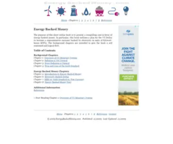 Energybackedmoney.com(The purpose of this short online book) Screenshot