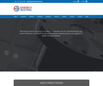 Energybolting.com(Energy Bolting l UK Special Fasteners & Components) Screenshot