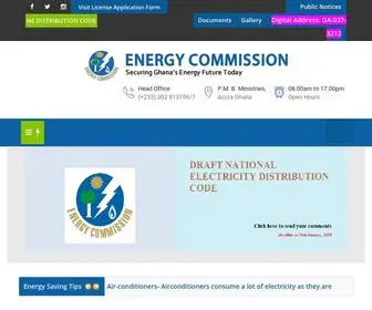 Energycom.gov.gh(Energy Commission) Screenshot