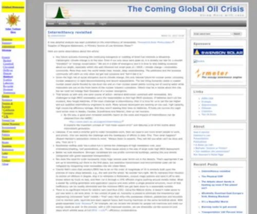 Energycrisis.com(The Coming Global Oil Crisis) Screenshot