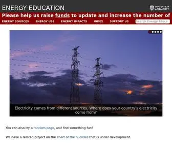 Energyeducation.ca(Energy Education) Screenshot
