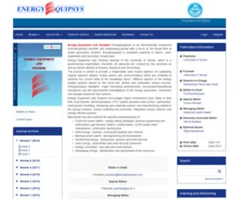 Energyequipsys.com(Energy Equipment and Systems (EES)) Screenshot