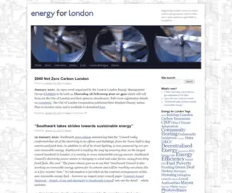 Energyforlondon.org(Energy for london) Screenshot