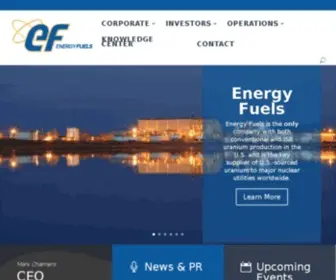 Energyfuels.com(Energy Fuels) Screenshot